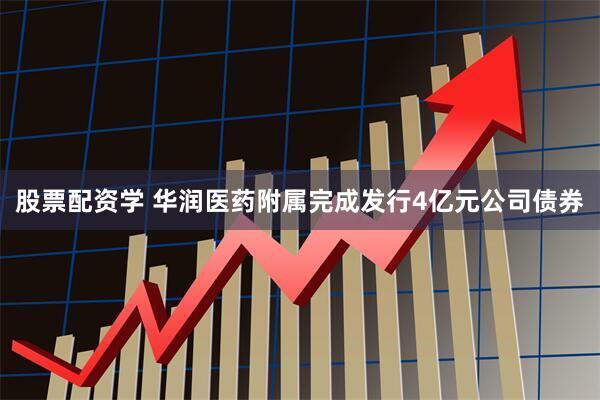 股票配资学 华润医药附属完成发行4亿元公司债券